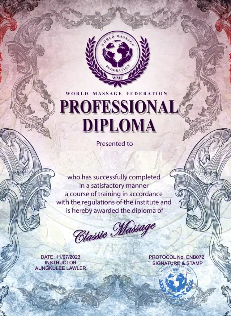 Diploma professionale wmf operatore del benessere